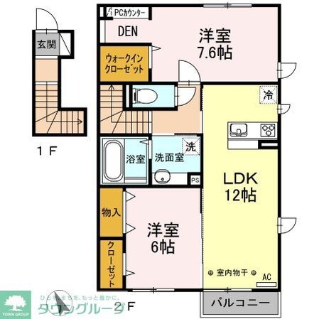 ヴェルデハイツの物件間取画像